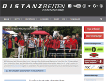 Tablet Screenshot of distanzreiten.com